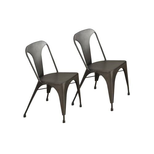 Monarch Specialties I 1081 Set Of Two 18 Inch Wide Metal Dining Chair