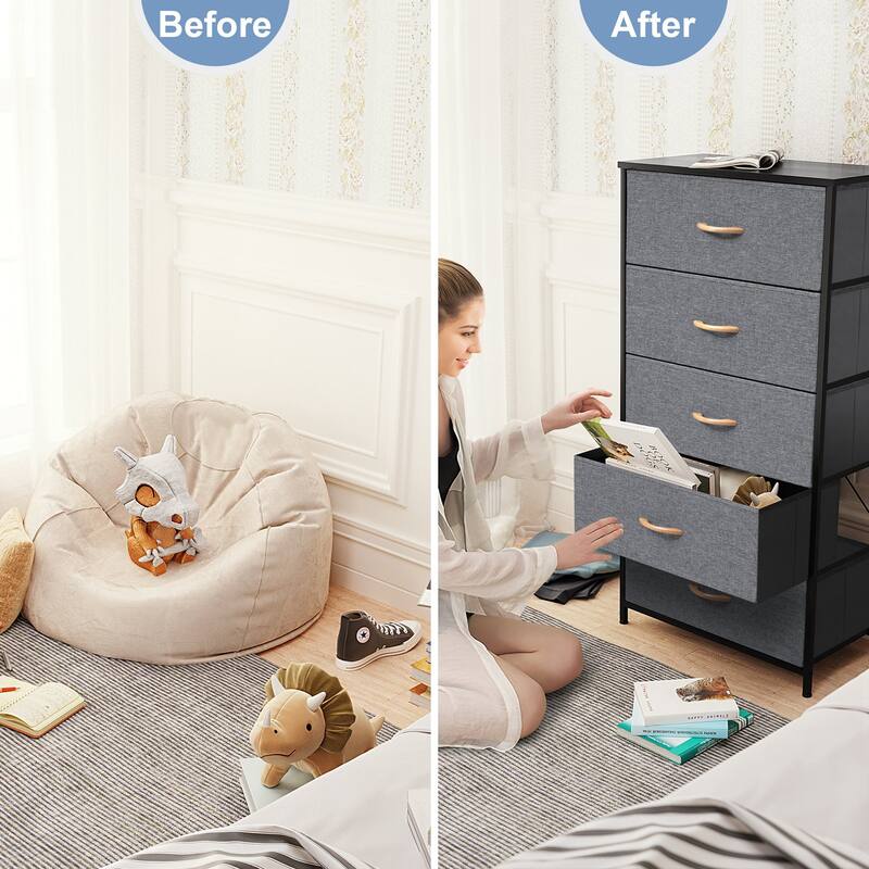 5 Drawers Vertical Dresser Storage Tower Organizer Unit for Bedroom