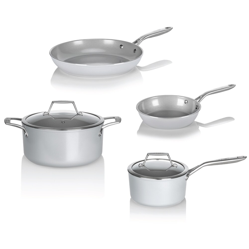 6 Pieces Nonstick Cookware Set and Pots and Pans Set with Removable Handle  - Bed Bath & Beyond - 37508904