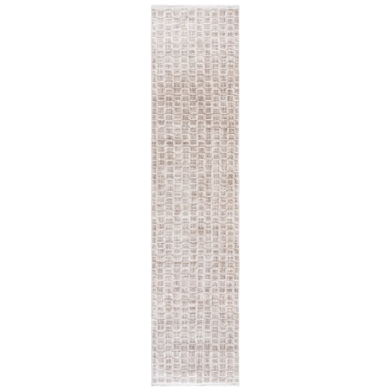 SAFAVIEH Garnet Martta Modern Rug - 2'2" x 10' Runner - Grey/Ivory