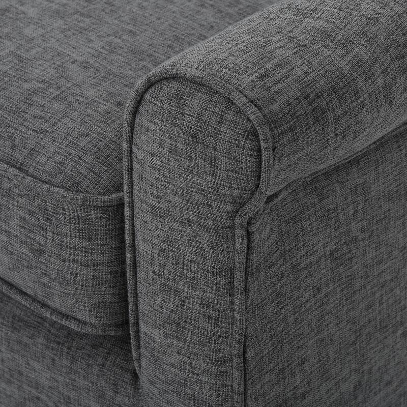 Loveseat 2-Seater Sofa Couch with Button Tufted, Settee Sofa Couch with Rolled Armrests and Wood Legs