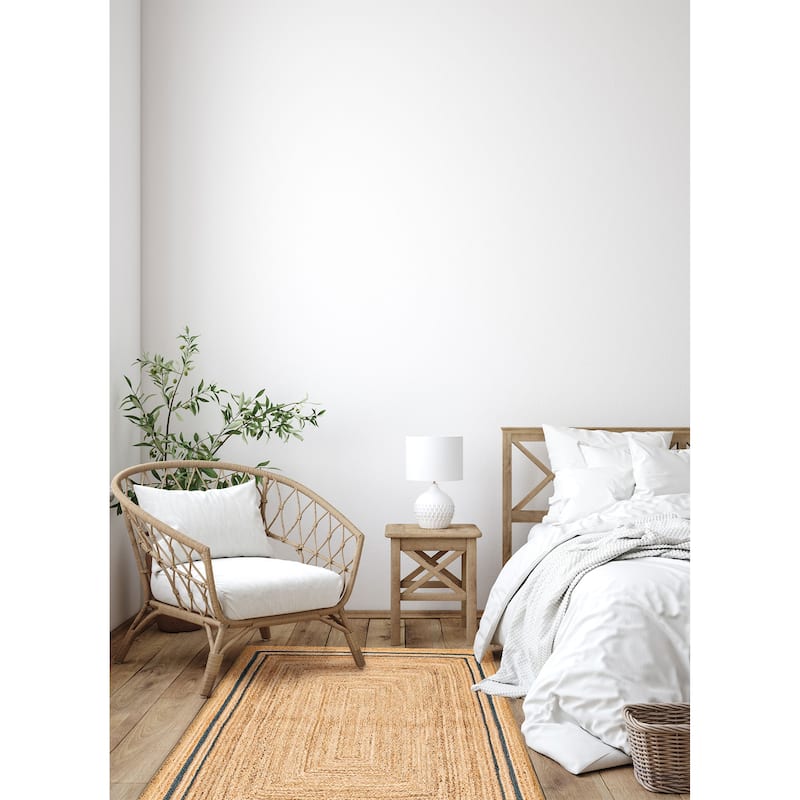 ECARPETGALLERY Flat-Weave Palas Denizli Tan Jute Rug - 4'7 x 6'8