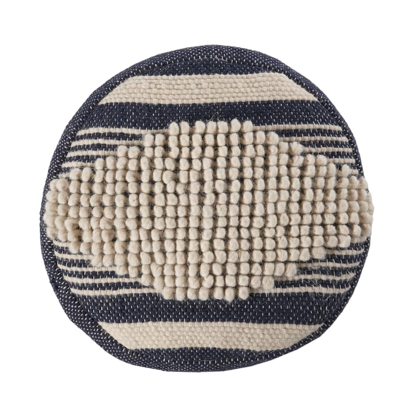 Lucknow Indoor Handcrafted Cylinder Pouf by Christopher Knight Home