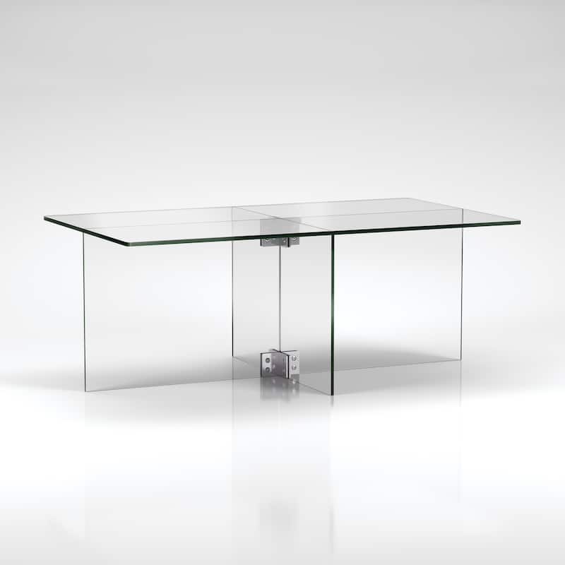 Silver Orchid Carlisle Glass Coffee Table