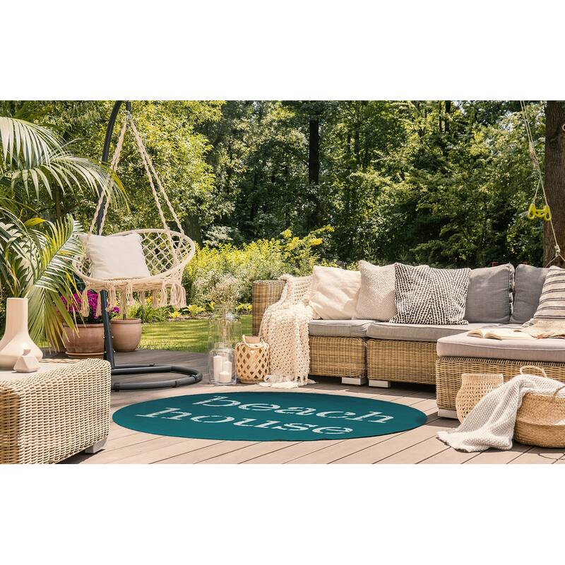 Beach House Nautical Indoor/Outdoor Rug