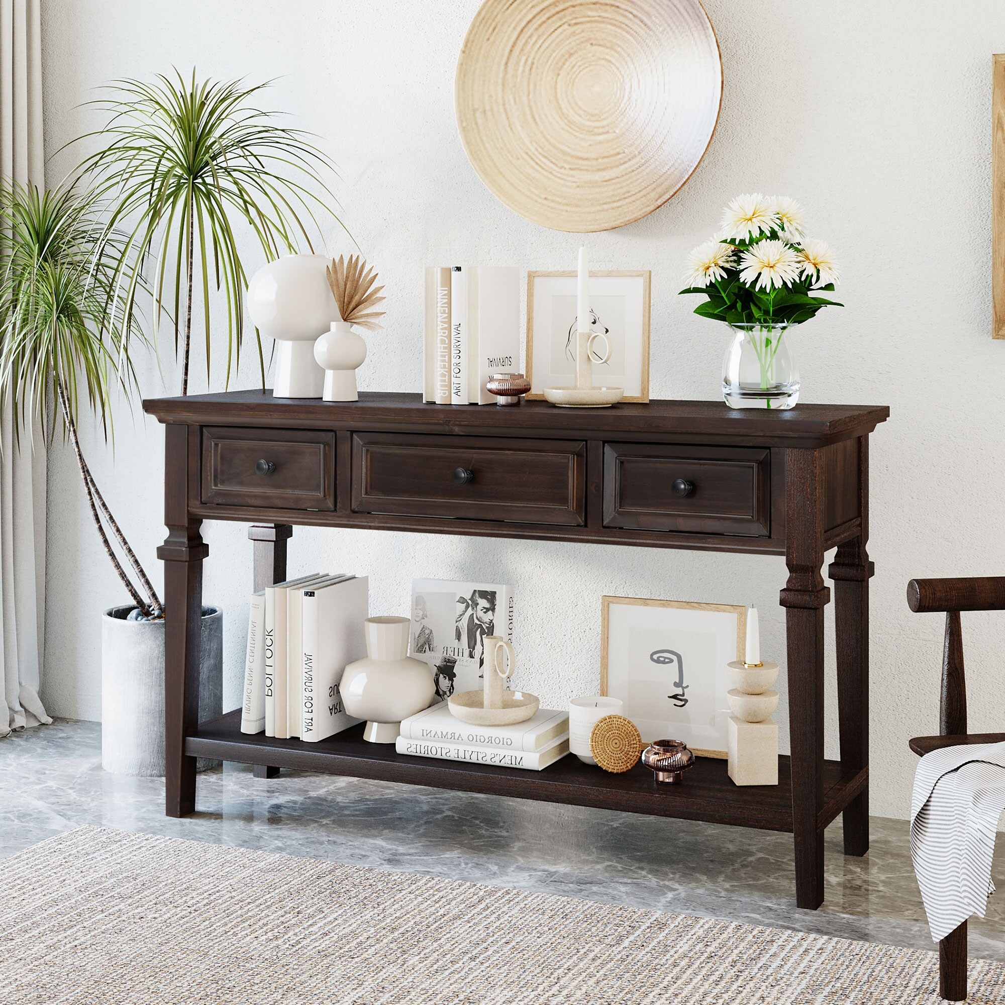 Retro console table with drawers new arrivals