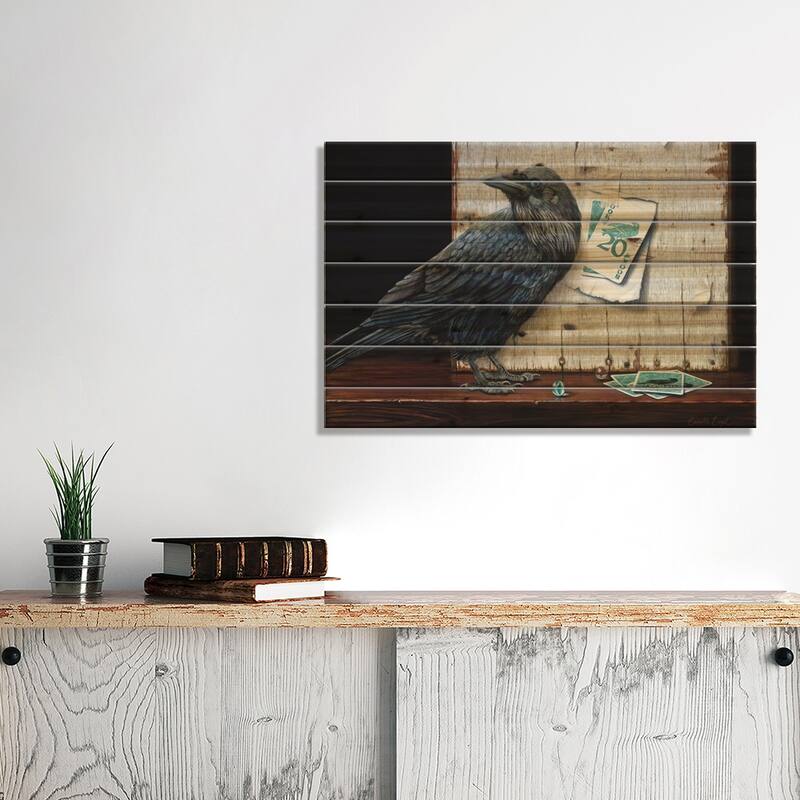 Strike A Pose II Print On Wood by Camille Engel - Multi-Color