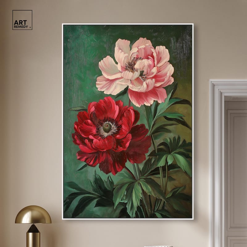 Symphony of Peonies Canvas by Art Remedy