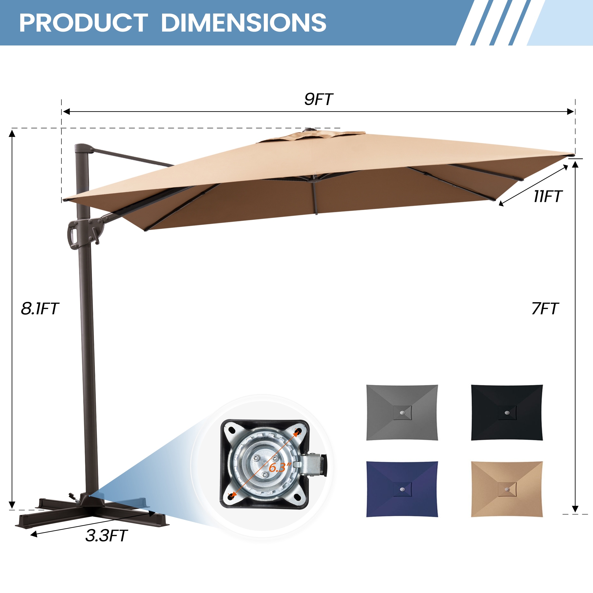 abba patio 9 ft umbrella instructions 9FT Lyon Outdoor Patio Outdoor Table Umbrella with Push Button Tilt and Crank Market Umbrella 8 Sturdy Ribs UV Protection Waterproof for Garden Deck Backyard Pool Dark Red Abba Patio Lyon 9 FT.