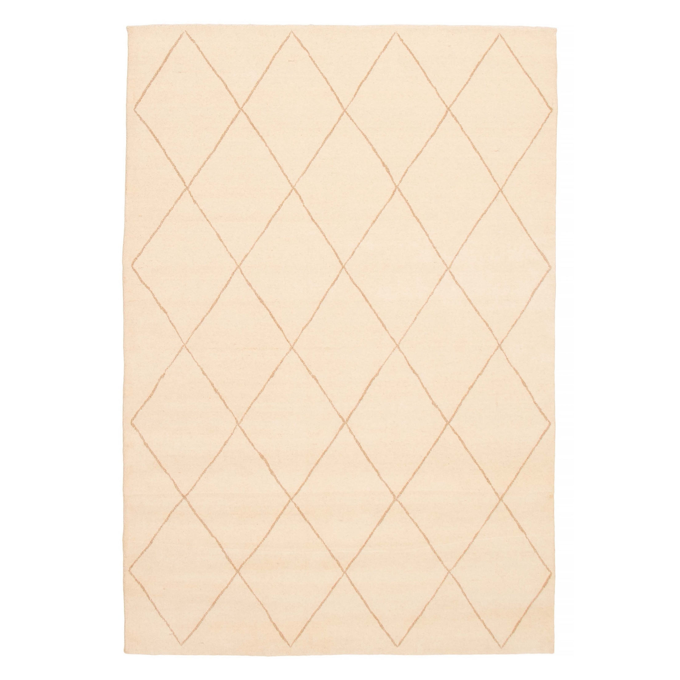 Kashkuli Gabbeh Cream Rug 6'7" x 9'10" - 6'7 x 9'10