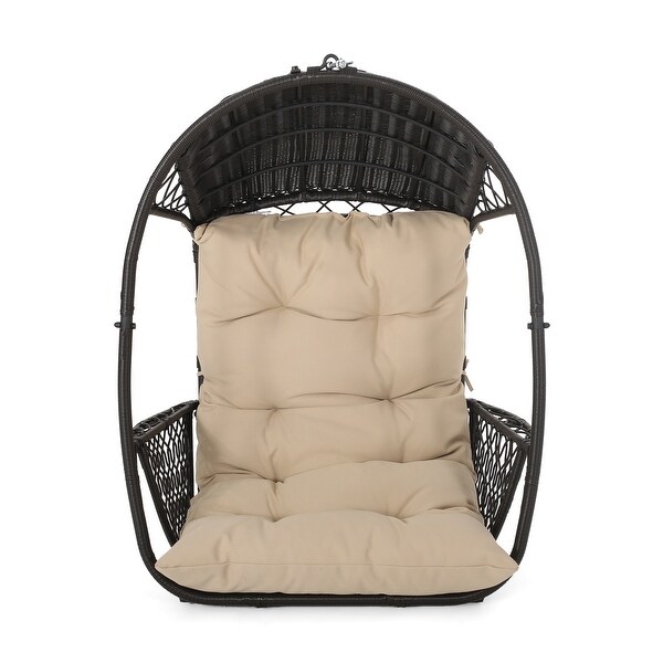 Greystone Outdoor Indoor Wicker Hanging Chair w 8 foot Chain by
