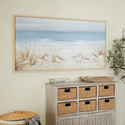Blue Polystone Coastal Framed Wall Art