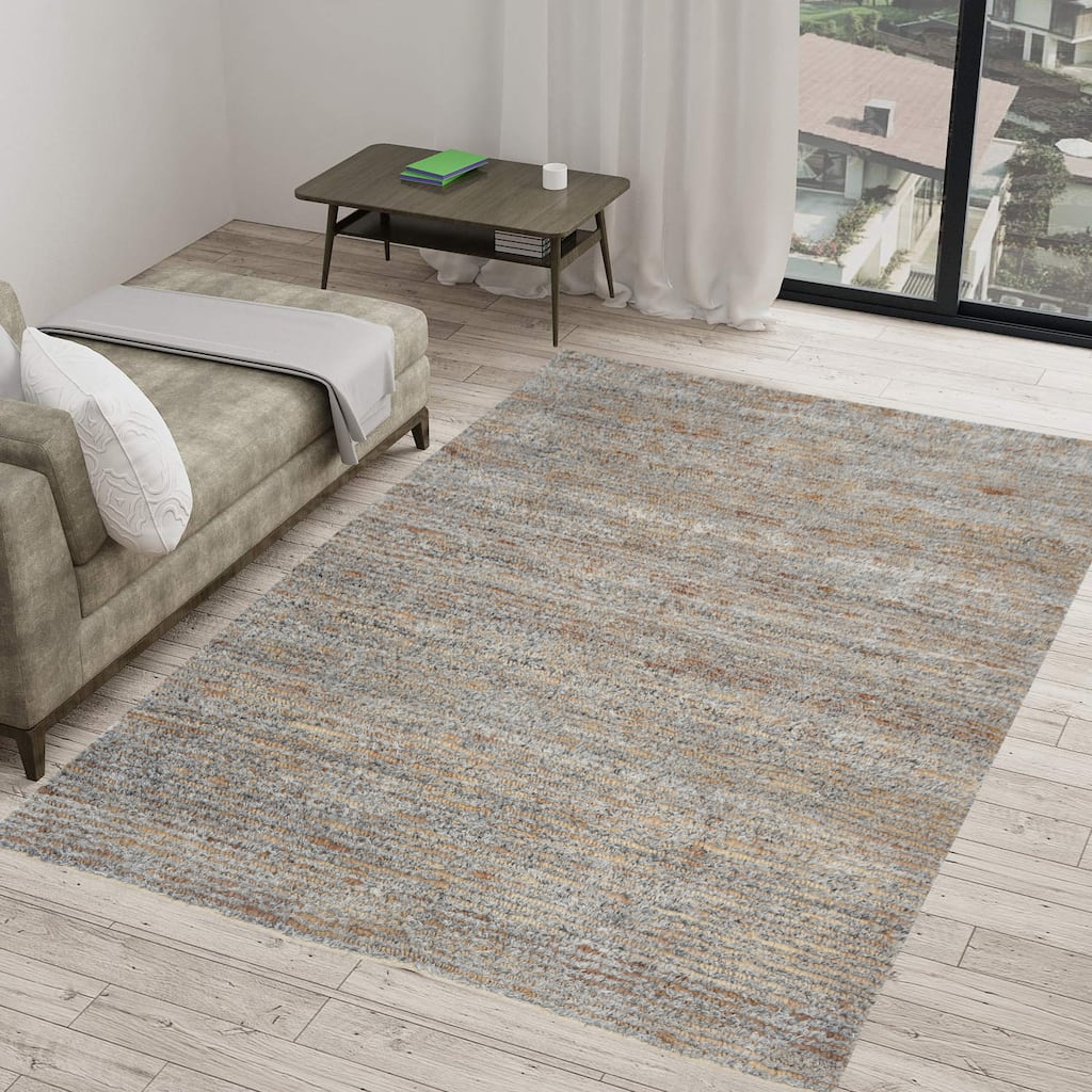 Domani Club Ombre Sky Jute & Recycled Fiber Rug