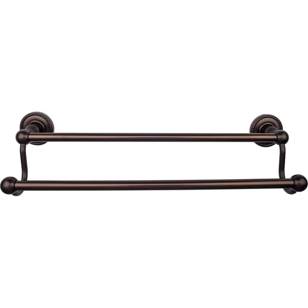 Top Knobs Edwardian Bath 18 Inch Double Towel Bar Rope Backplate