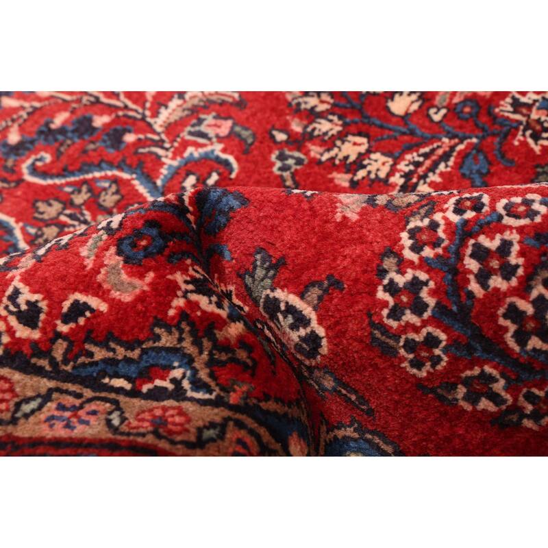 ECARPETGALLERY Hand-knotted Andelz Red Wool Rug - 3'3 x 9'2