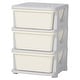 preview thumbnail 10 of 9, 3 Tier Kids Storage Unit, 3 Drawer Chest Toy Organizer Plastic Bins for Kids Bedroom Nursery Kindergarten Living Room