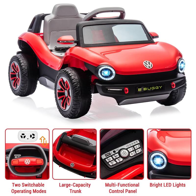 Ride On Car, Licensed Volkswagen Beetle Electric Toy Car for Kids,Toddler Electric Vehicle with Parental Remote