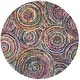 preview thumbnail 6 of 16, SAFAVIEH Handmade Nantucket Midori Contemporary Cotton Rug 4' Round - Multi - Round