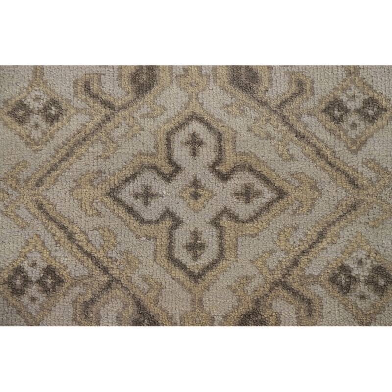 Oushak Living Room Area Rug Handmade Wool Carpet - 8'1"x 10'0"