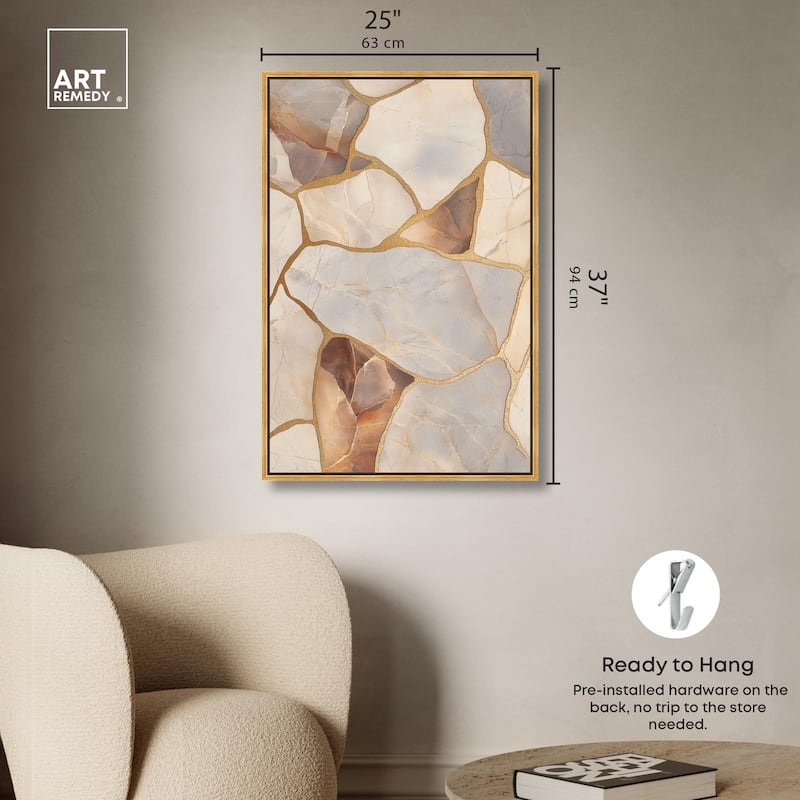 Textured Earthy Tones II Canvas by Art Remedy