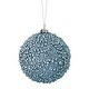 preview thumbnail 2 of 2, 4" Glitter Metallic Mini Bead Ball Ornament Set of 6
