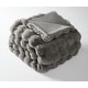 preview thumbnail 1 of 5, Frye Luxe Textured Heavyweight Faux Fur Grey Oversized 60x70 Throw Grey