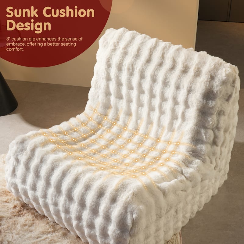 OVIOS Luxury Plush Bean Bag Ultra-Soft Chair