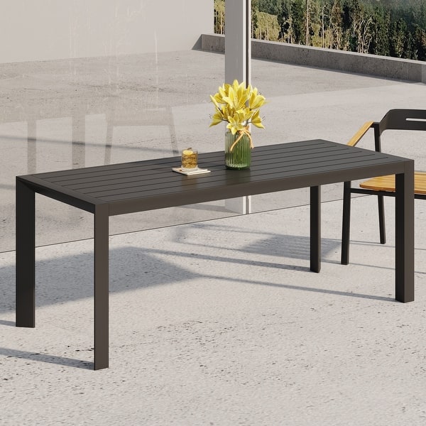 Templin Outdoor Aluminum Dining Table by Christopher Knight Home On