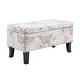 preview thumbnail 18 of 42, Convenience Concepts Designs4Comfort Winslow Storage Ottoman Bench Butterfly Pattern