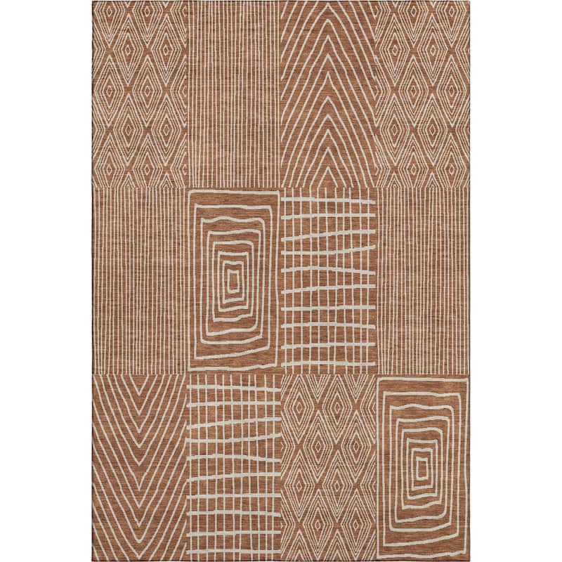 Premium Washable Super Soft Modern Geo Charm Mayfield Rug
