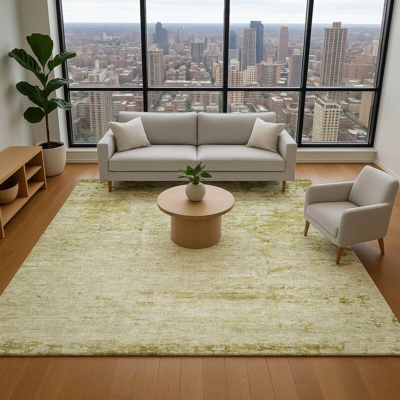 Premium Washable Super Soft Mayfield Rug - Aloe - 9' x 12'
