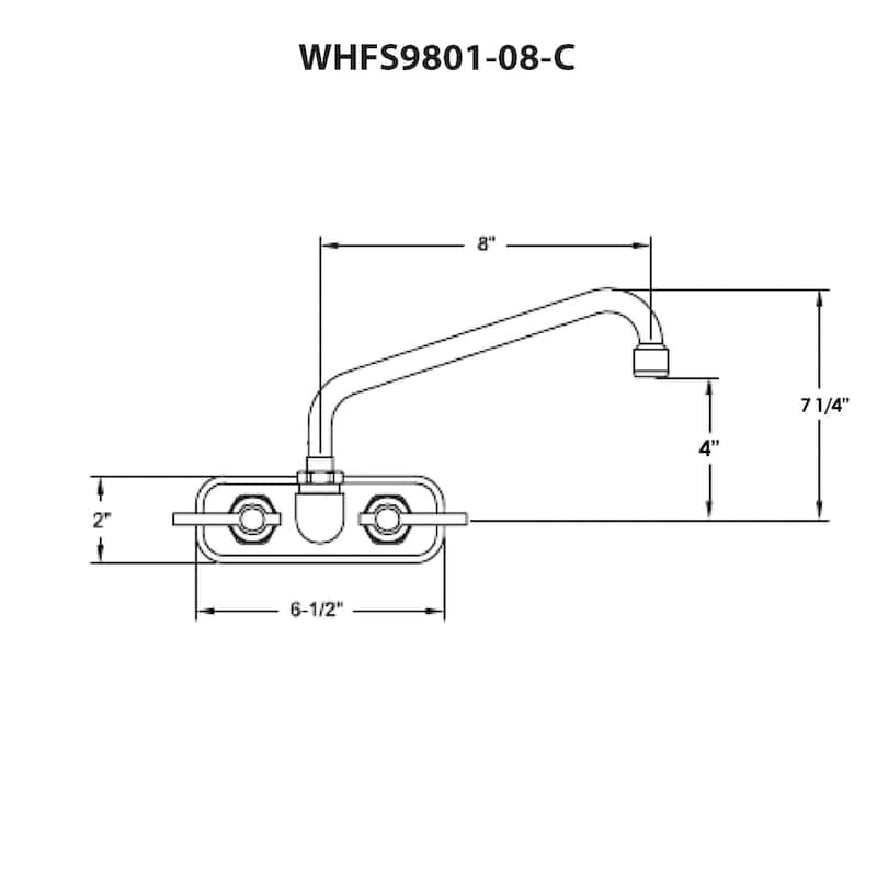 Whitehaus Collection Wall Mount Utility Faucet