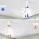 preview thumbnail 81 of 97, Sofucor 48/52 Inch Wood Ceiling Fan with Light and Remote/Smart App Voice Control, Dimmable Lights Included