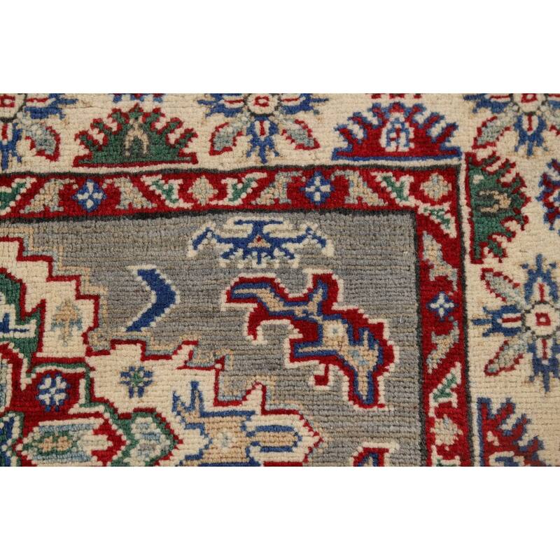 Kazak Accent Rug Handmade Traditional Oriental Wool Carpet - 3'3" x 5'0"
