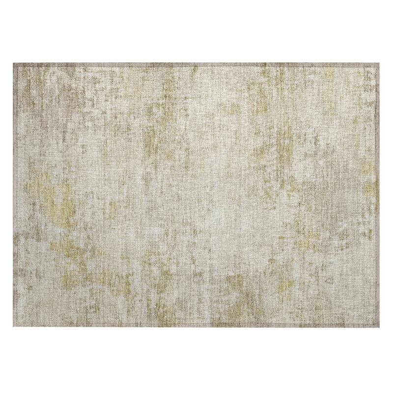 Machine Washable Indoor/ Outdoor Modern Casual Chantille Rug