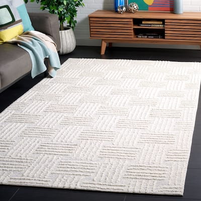 SAFAVIEH Handmade Ebony Lidwina Contemporary Wool Rug
