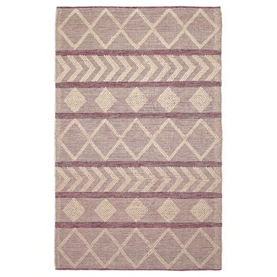 ECARPETGALLERY Braid weave Sienna Khaki Wool Rug - 5'2 x 8'2