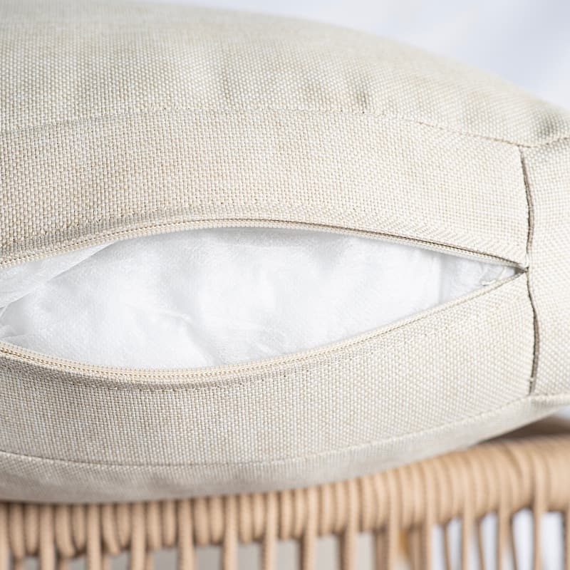 Christopher Knight Home - Outdoor Acacia Wood Club Chair with Rope Back and Water-Repellent Cushions