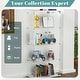 preview thumbnail 92 of 165, Glass Display Cabinet with Doors & Locks, Acrylic Shelves, Floor Standing Storage Showcase for Home or Office