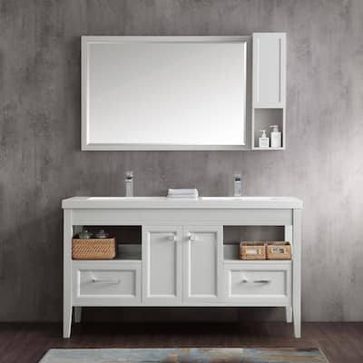 Tarkington 60" Double Bathroom Vanity Set