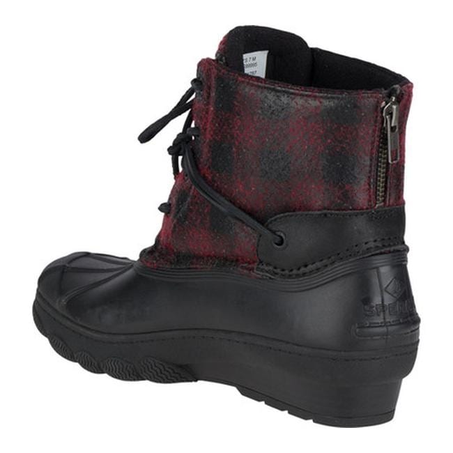 red plaid sperry duck boots