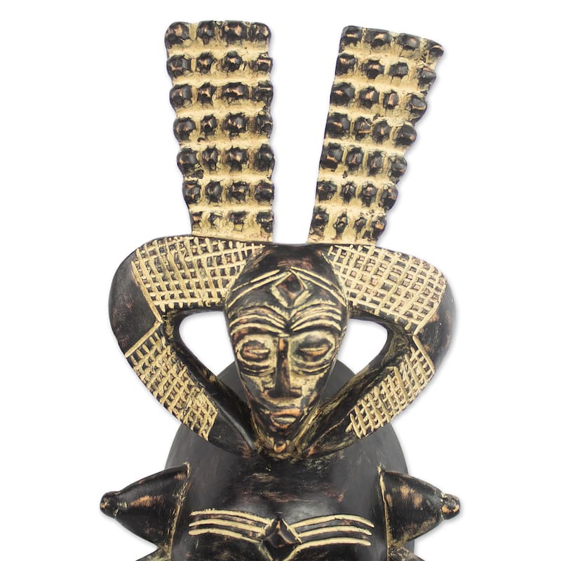 Novica Handmade Senufo Harvest African Wood Mask