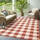 preview thumbnail 23 of 26, Style Haven Gingham Check Indoor/Outdoor Area Rug..