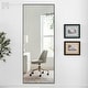 preview thumbnail 7 of 9, Modern Large Black Rectangle Wall Mirrors for Bathroom Vanity Mirror 51x31 - Black