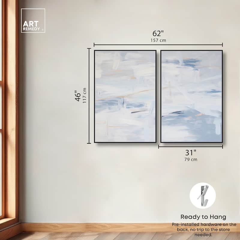 Frozen in Time I Canvas Set of 2 by Art Remedy