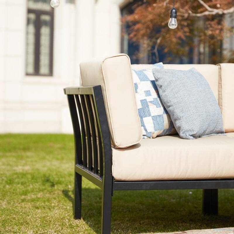 PATIO FESTIVAL 4-Piece Outdoor Sofa Seating Group with Cushions