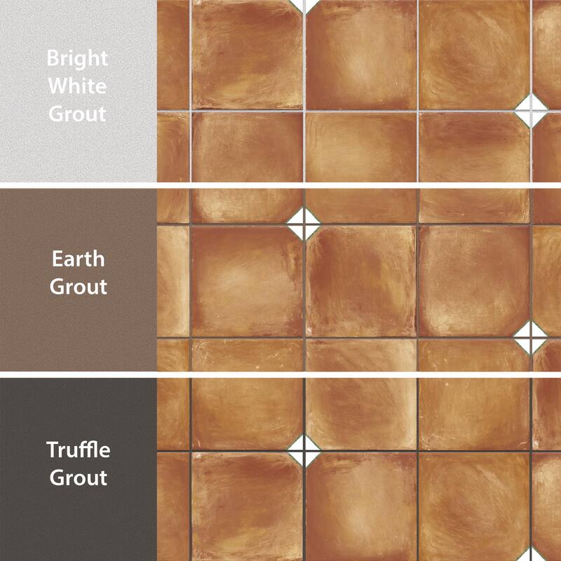 Merola Tile Sentier des Ocres Coin Green 7-7/8" x 7-7/8" Porcelain Floor and Wall Tile