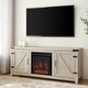 preview thumbnail 1 of 14, The Gray Barn Firebranch Barn Door Fireplace TV Console