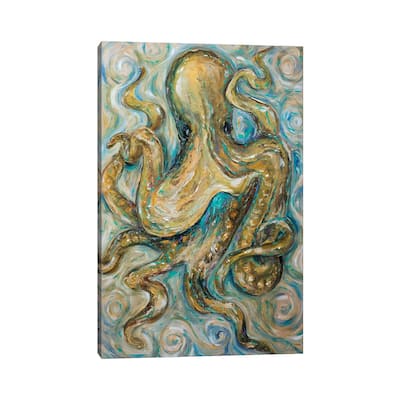 iCanvas "Octopus Tango" by Linda Olsen Canvas Print