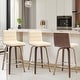 preview thumbnail 24 of 198, 26"/29" Faux Leather Swivel Bar/Counter Stools, Set of 2/3 Set of 3 - Cream - Counter Height